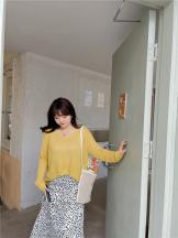 大碼女裝外搭V領薄款罩衫2021夏季新款胖mm寬松長袖針織衫