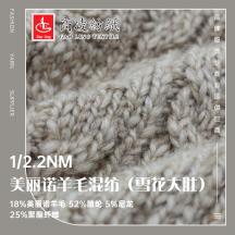 1/2.2NM 美麗諾羊毛混紡（雪花大肚）