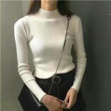 新款女裝高領套頭毛衣