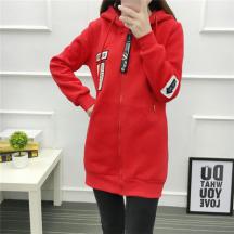 秋冬中長款衛衣加厚韓版休閑外套上衣棒球服