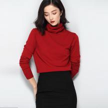 毛衫女裝2019秋冬新款高領韓版打底衫時尚套頭針織上衣一件代發女