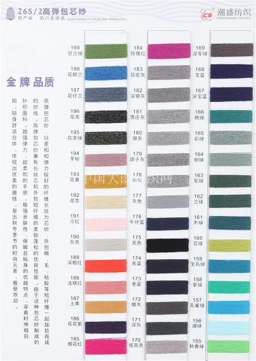 26S/2 高彈包芯紗